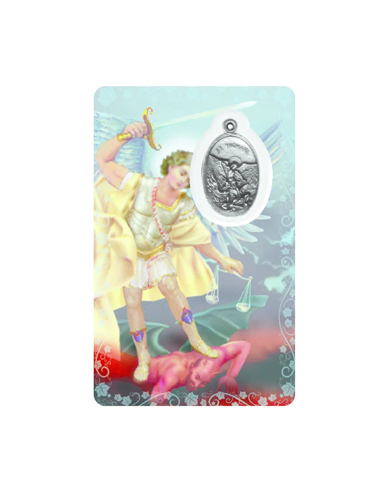 Médaille sur carte Saint-Michel