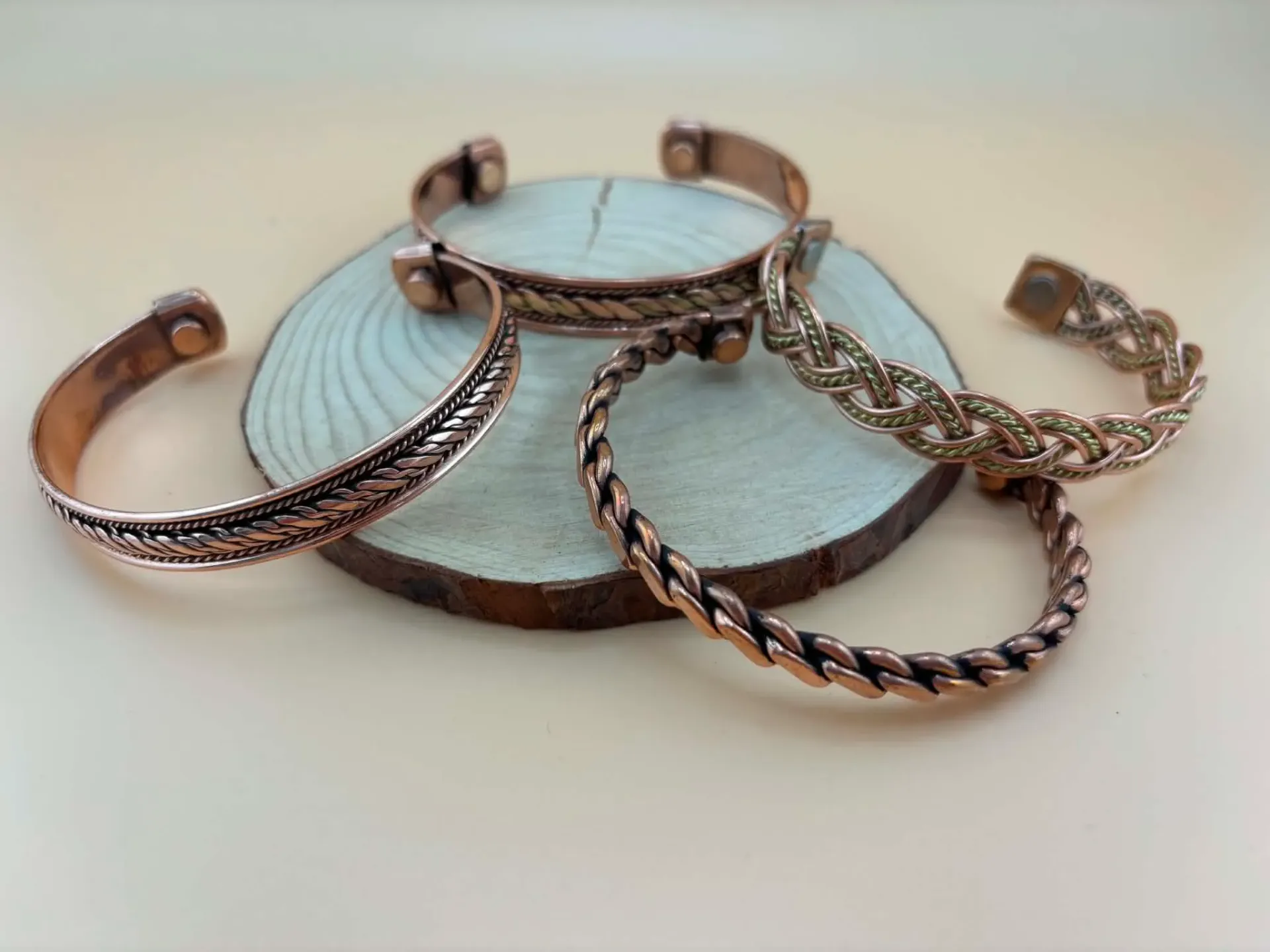 Bracelet cuivre et aimants