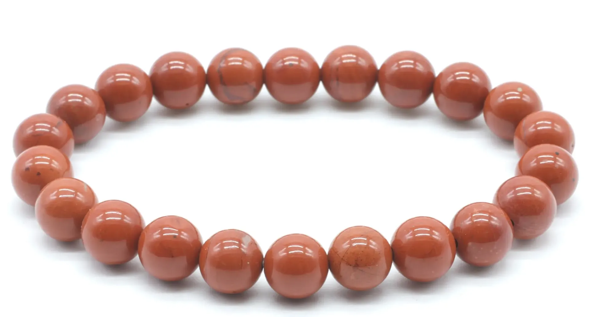 Bracelet Jaspe Rouge 10mm