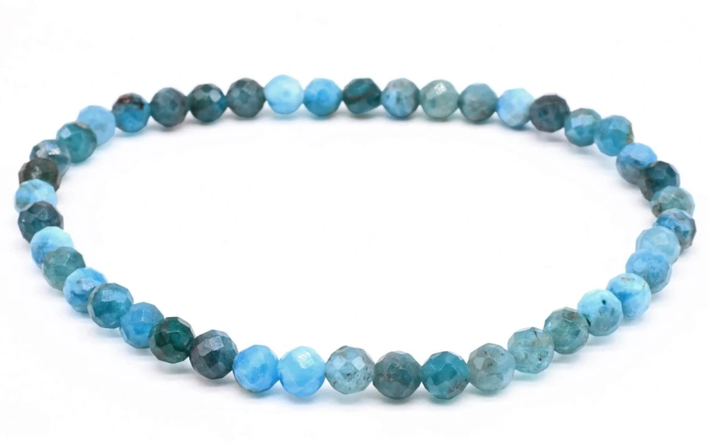 Bracelet Apatite perles facettées 6mm