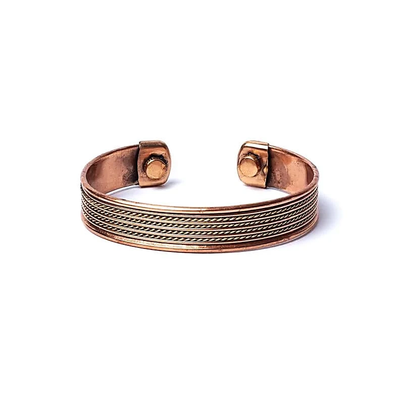 Bracelet cuivre 4 cordons magnétique