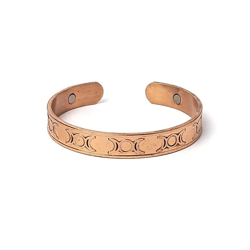 Bracelet cuivre phases lunaires magnétique