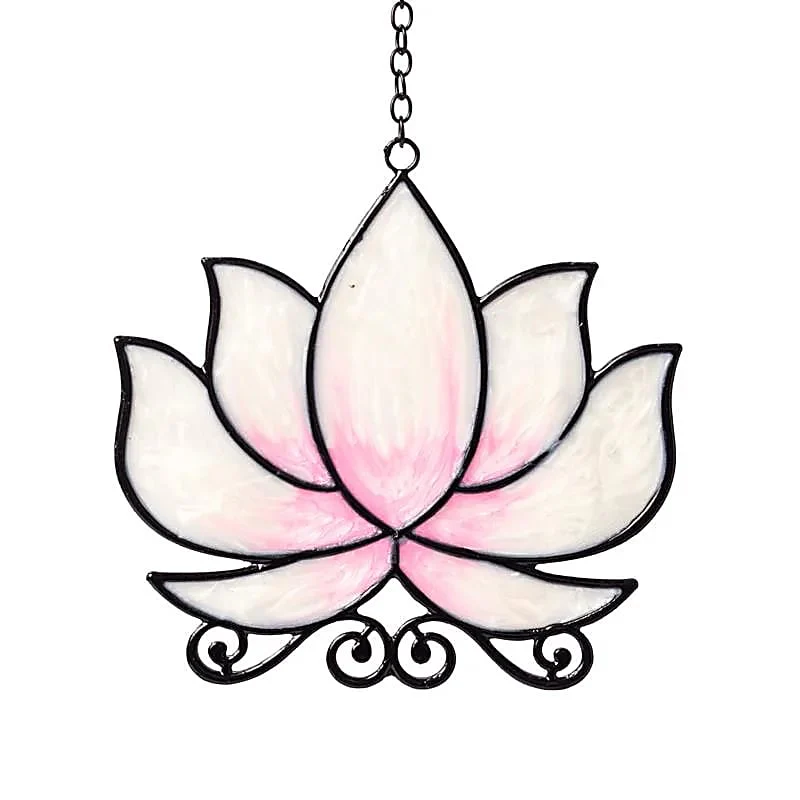 Suspension de fenêtre lotus blanc