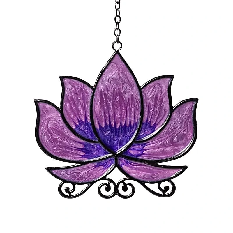 Suspension de fenêtre lotus violet