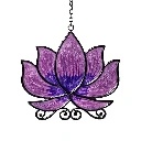 Suspension de fenêtre lotus violet