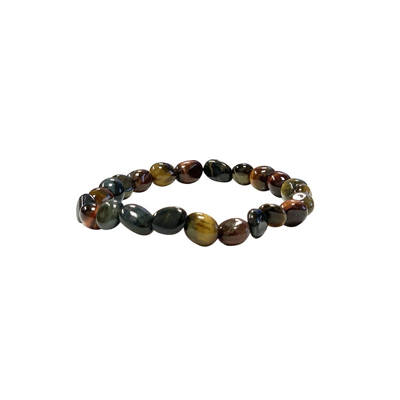 Bracelet Œil de faucon, taureau & tigre grains