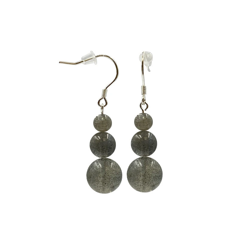 Boucle d'oreille Labradorite en argent