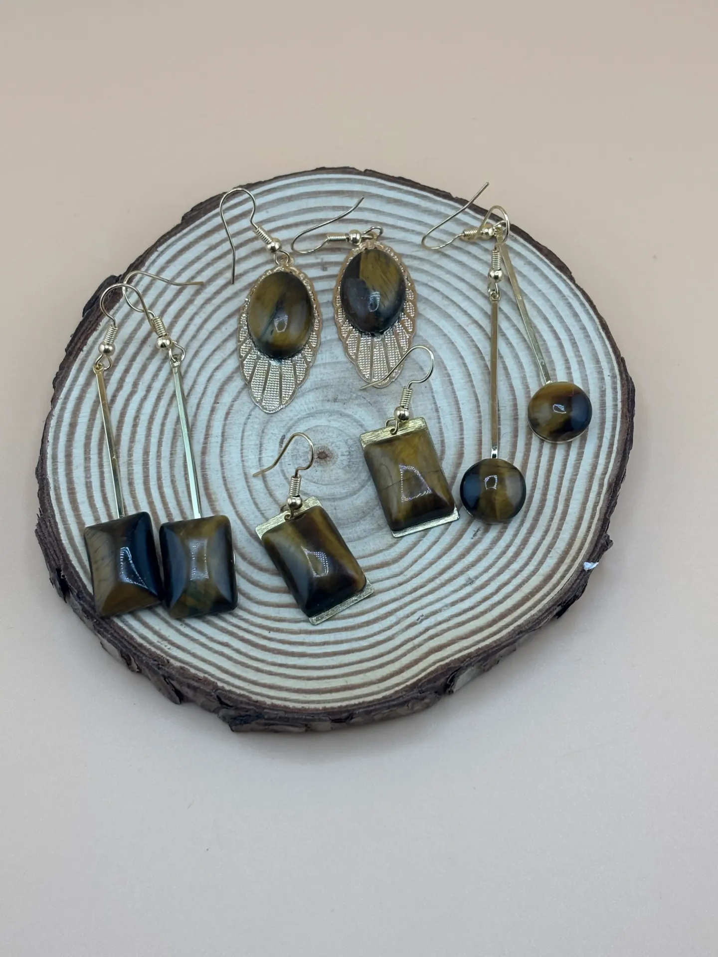 Boucles d'oreilles Œil de tigre