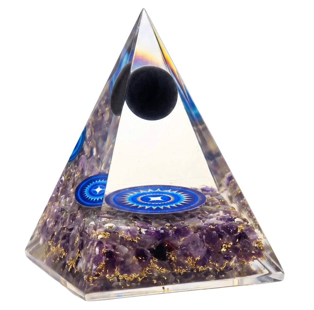 Pyramide Orgonite "Sagesse & Méditation"