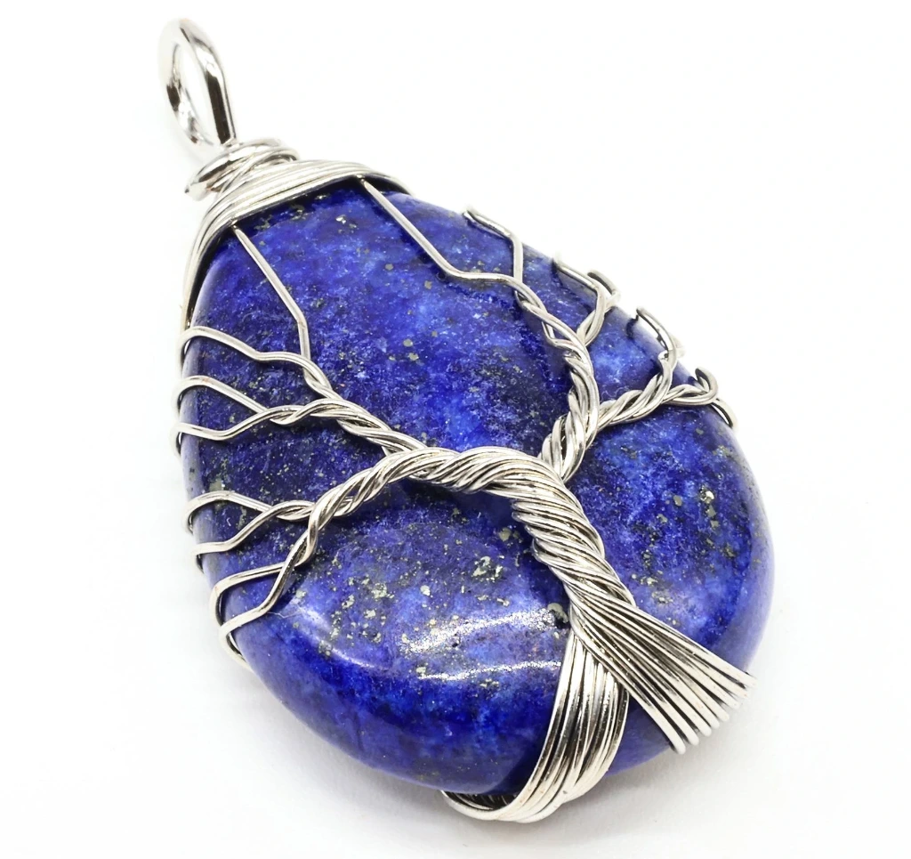 Pendentif  Lapis Lazuli Arbre de Vie