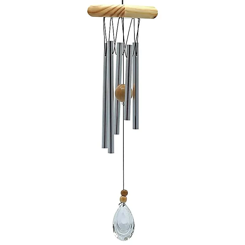 Carillon à vent à cinq tubes capteur vent cristal