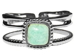 Bague amazonite