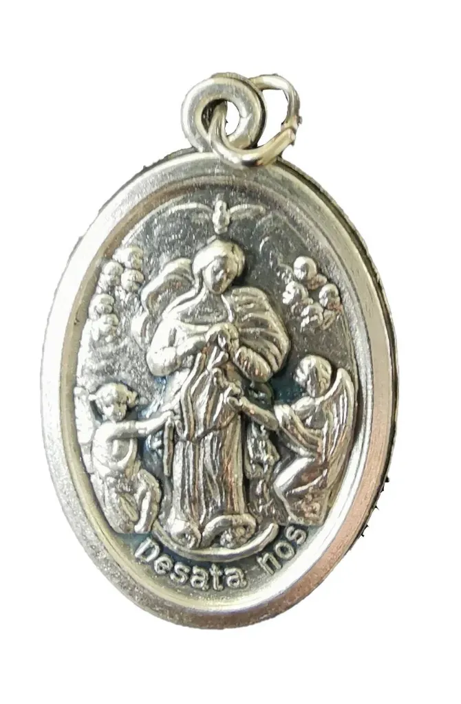 Médaille Marie qui défait les nœuds argentée