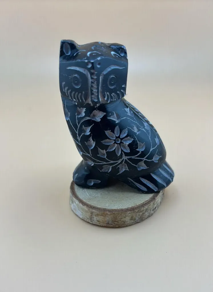 Hibou en pierre de savon