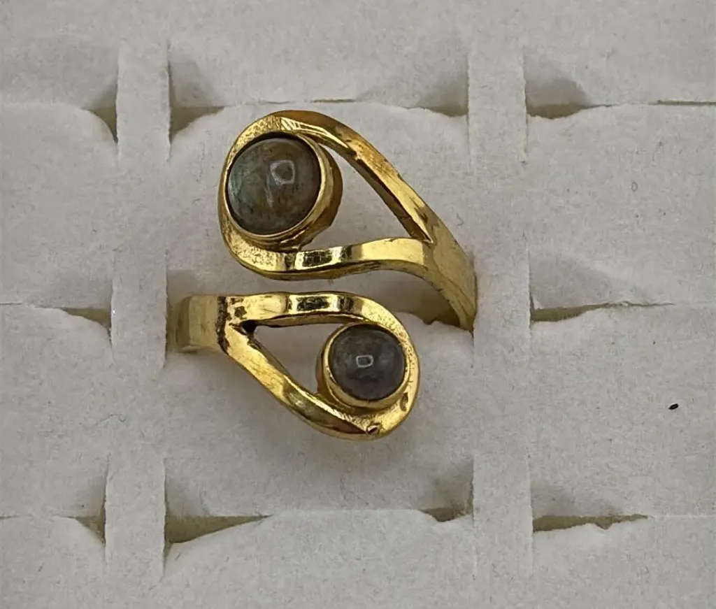 Bague Labradorite double