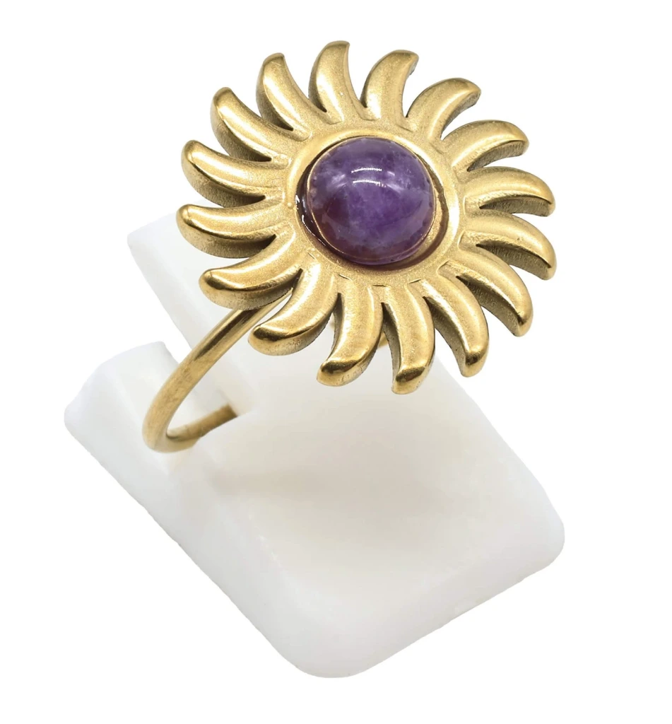Bague Améthyste Soleil