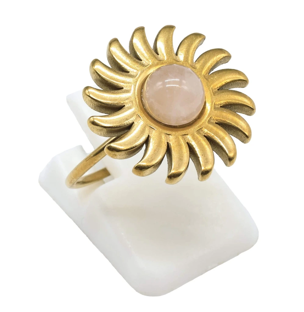 Bague Quartz Rose Soleil