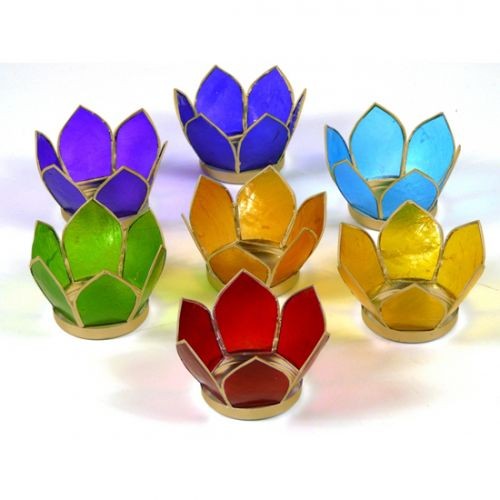 [BG006] Eclairage d’ambiance Lotus des chakra or