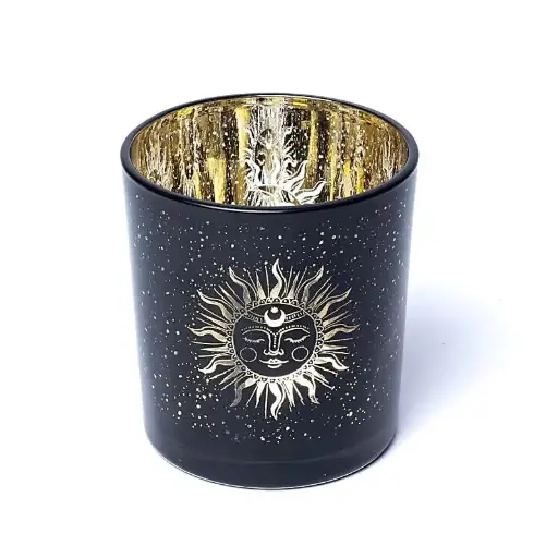 [BG024-1] Bougeoir lune et soleil endormis