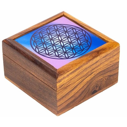 [BOIT008] Boîte à bijoux Fleur de Vie