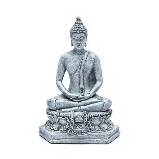 [BOUG048] Bouddha méditant Thaïlande gris