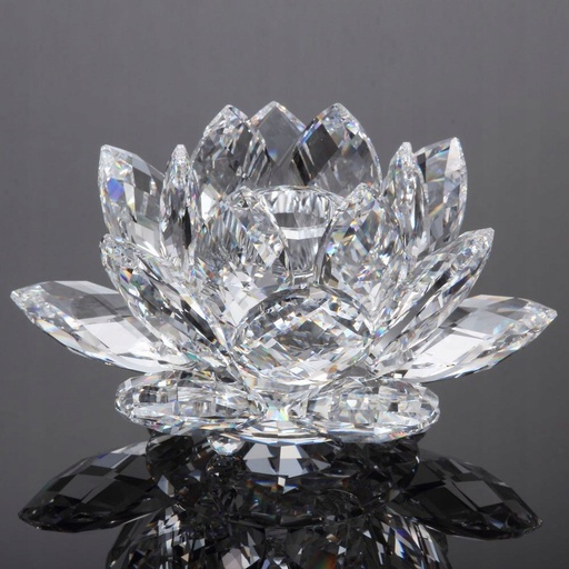 [LOT014] Bougeoir Lotus cristal
